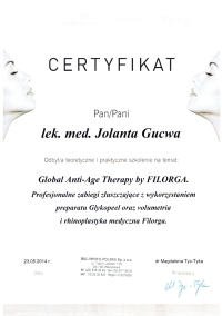 Jolanta Gucwa - Global Anti-Age Therapy by FILORGA